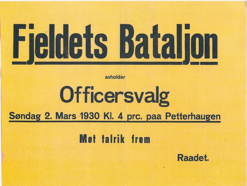 Officersvalg anno 1930